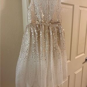 H&M cream/Gold elegant girl dress